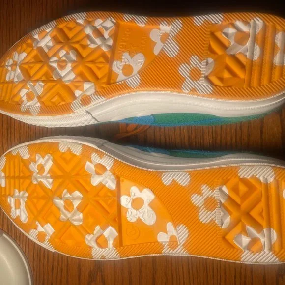 CONVERSE ONE STAR X TYLER THE CREATOR GOLF DE LE FLEUR, SIZE 10 ~JOLLY GREEN - Picture 3 of 8